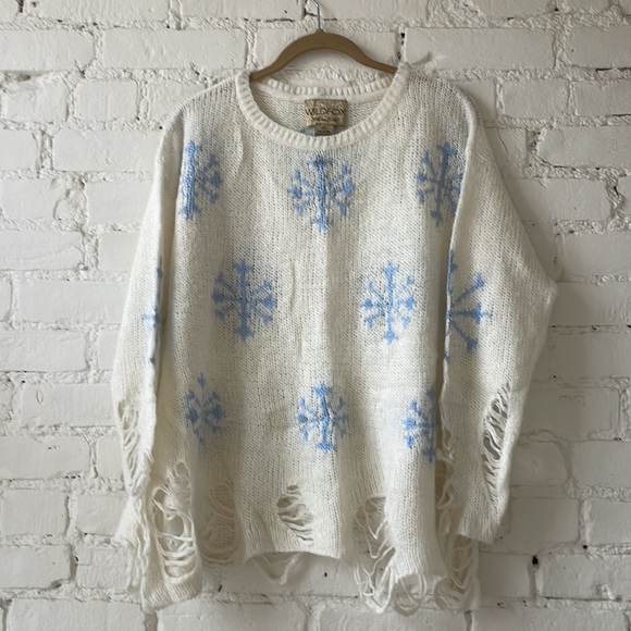 Wildfox Couture Lennon Snowflake Sweater xs $258 - Picture 4 of 7